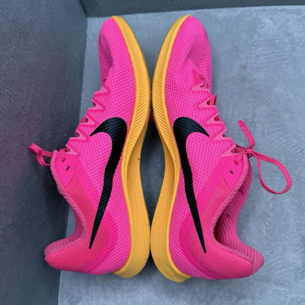 Nike Zoom Rival Distance Track Spikes Hyper Pink Orange Men's 11 Women's 12.5